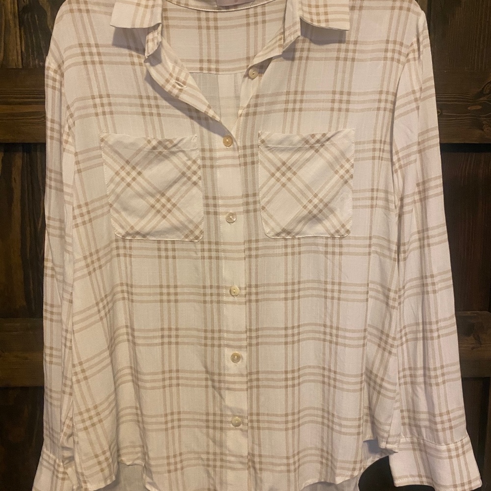 Plaid button up shirt